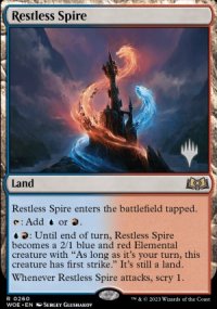 Restless Spire - Planeswalker symbol stamped promos