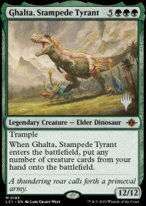 Ghalta, Stampede Tyrant - Planeswalker symbol stamped promos