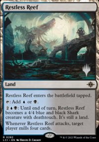 Restless Reef - Planeswalker symbol stamped promos