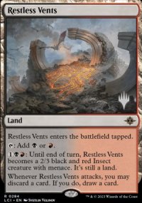 Restless Vents - Planeswalker symbol stamped promos