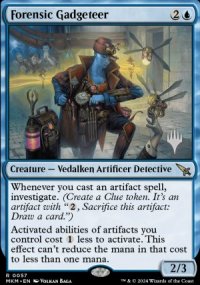 Forensic Gadgeteer - Planeswalker symbol stamped promos