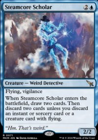 Steamcore Scholar - Planeswalker symbol stamped promos