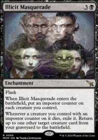 Illicit Masquerade - Planeswalker symbol stamped promos