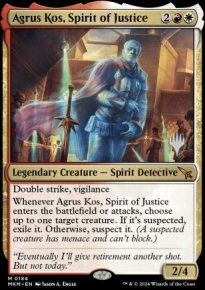 Agrus Kos, Spirit of Justice - Planeswalker symbol stamped promos