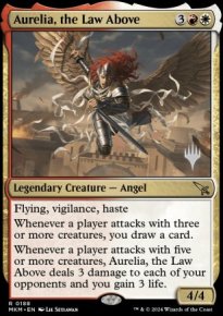 Aurelia, the Law Above - Planeswalker symbol stamped promos