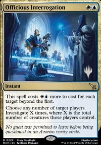 Officious Interrogation - Planeswalker symbol stamped promos