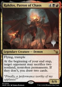 Rakdos, Patron of Chaos - Planeswalker symbol stamped promos