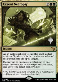 Urgent Necropsy - Planeswalker symbol stamped promos