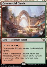 Commercial District - Planeswalker symbol stamped promos