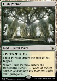 Lush Portico - Planeswalker symbol stamped promos