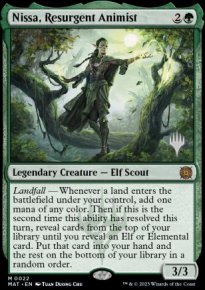 Nissa, Resurgent Animist - Planeswalker symbol stamped promos