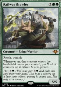 Railway Brawler - Planeswalker symbol stamped promos