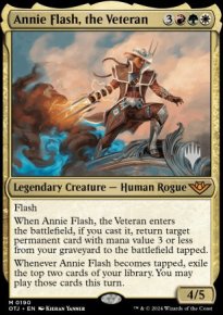 Annie Flash, the Veteran - Planeswalker symbol stamped promos