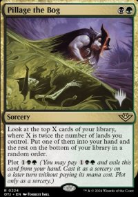 Pillage the Bog - Planeswalker symbol stamped promos