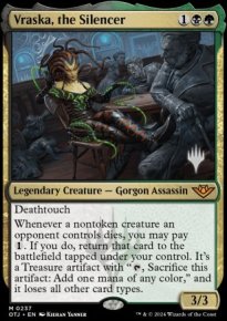 Vraska, the Silencer - Planeswalker symbol stamped promos