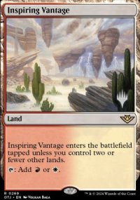 Inspiring Vantage - Planeswalker symbol stamped promos