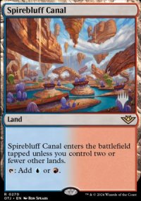 Spirebluff Canal - Planeswalker symbol stamped promos