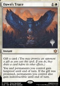 Dawn's Truce - Planeswalker symbol stamped promos