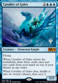 Cavalier of Gales - Planeswalker symbol stamped promos