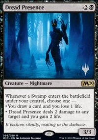 Dread Presence - Planeswalker symbol stamped promos