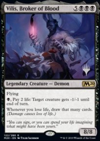 Vilis, Broker of Blood - Planeswalker symbol stamped promos