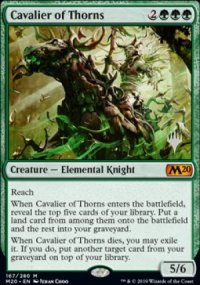 Cavalier of Thorns - Planeswalker symbol stamped promos