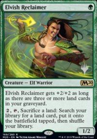 Elvish Reclaimer - Planeswalker symbol stamped promos