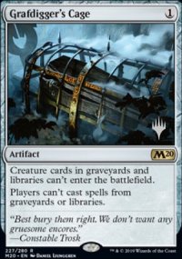 Grafdigger's Cage - Planeswalker symbol stamped promos