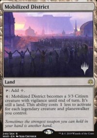 Mobilized District - Planeswalker symbol stamped promos