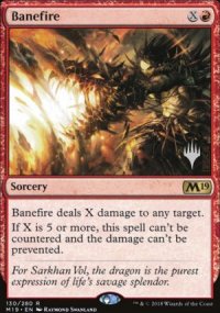 Banefire - Planeswalker symbol stamped promos