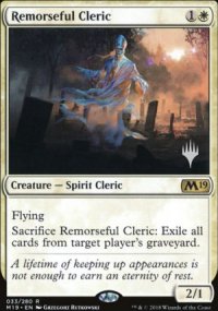 Remorseful Cleric - Planeswalker symbol stamped promos