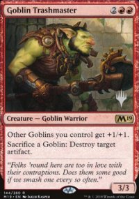 Goblin Trashmaster - Planeswalker symbol stamped promos