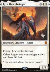 Lyra Dawnbringer - Planeswalker symbol stamped promos