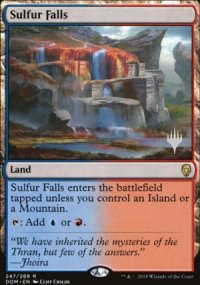 Sulfur Falls - Planeswalker symbol stamped promos