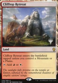 Clifftop Retreat - Planeswalker symbol stamped promos