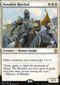 Benalish Marshal - Planeswalker symbol stamped promos