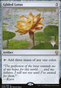 Gilded Lotus - Planeswalker symbol stamped promos