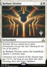 Radiant Destiny - Planeswalker symbol stamped promos