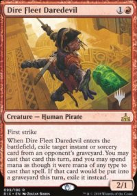 Dire Fleet Daredevil - Planeswalker symbol stamped promos