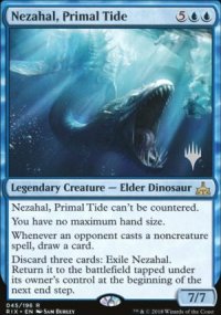 Nezahal, Primal Tide - Planeswalker symbol stamped promos