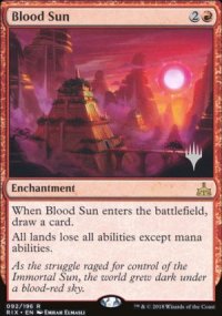 Blood Sun - Planeswalker symbol stamped promos