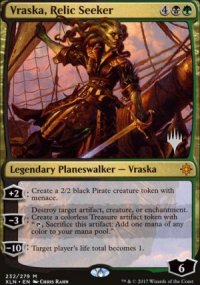 Vraska, Relic Seeker - Planeswalker symbol stamped promos