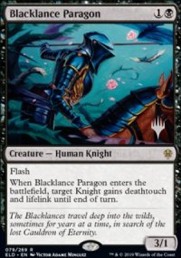 Blacklance Paragon - Planeswalker symbol stamped promos