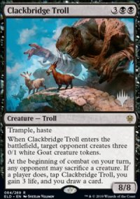 Clackbridge Troll - Planeswalker symbol stamped promos