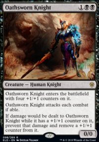 Oathsworn Knight - Planeswalker symbol stamped promos