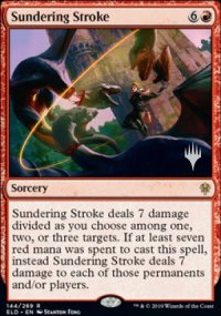 Sundering Stroke - Planeswalker symbol stamped promos