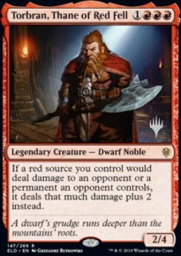 Torbran, Thane of Red Fell - Planeswalker symbol stamped promos