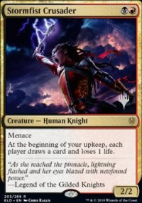 Stormfist Crusader - Planeswalker symbol stamped promos