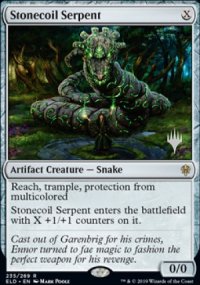 Stonecoil Serpent - Planeswalker symbol stamped promos