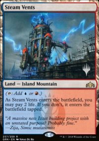 Steam Vents - Planeswalker symbol stamped promos